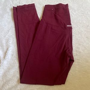 Maroon Aerie Chill Leggings